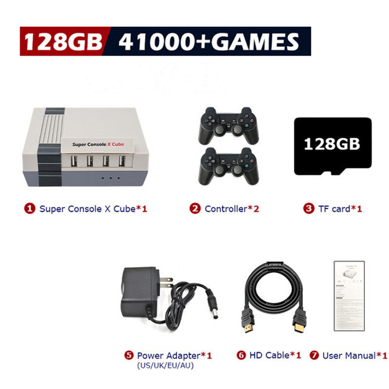 Retro Gaming Console – Built-In Classic Games, HD Output, 2 Controllers