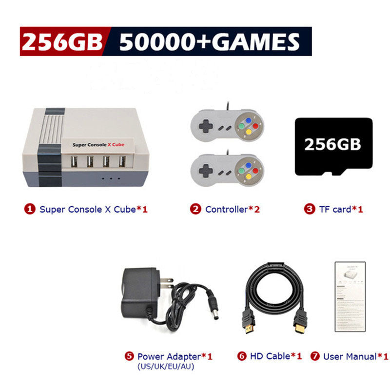 Retro Gaming Console – Built-In Classic Games, HD Output, 2 Controllers