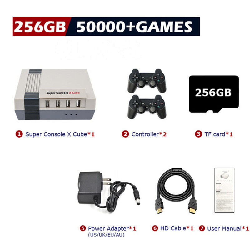 Retro Gaming Console – Built-In Classic Games, HD Output, 2 Controllers