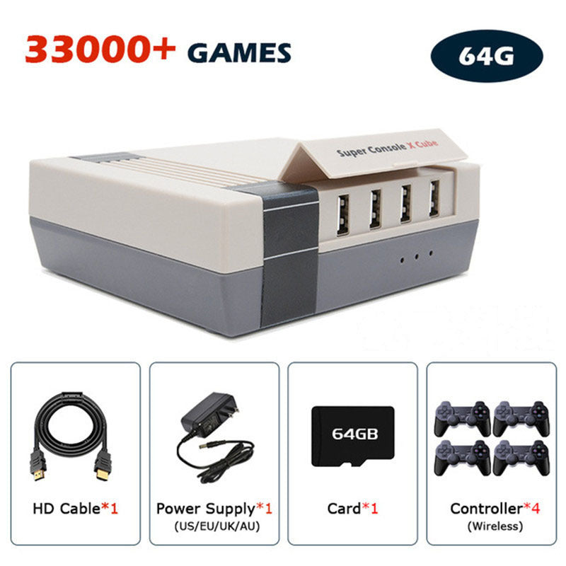 Retro Gaming Console – Built-In Classic Games, HD Output, 2 Controllers