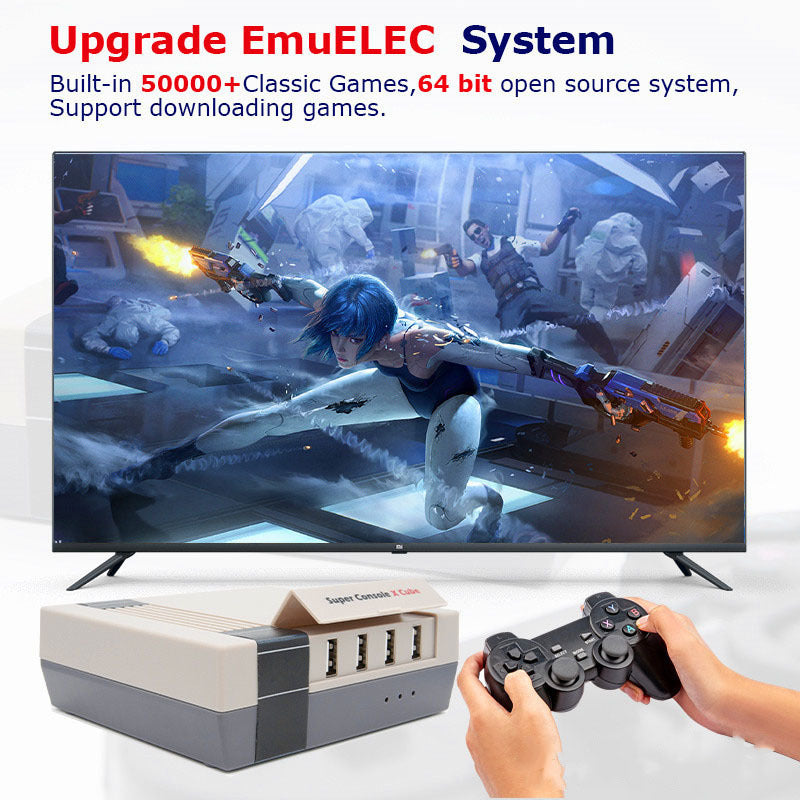Retro Gaming Console – Built-In Classic Games, HD Output, 2 Controllers