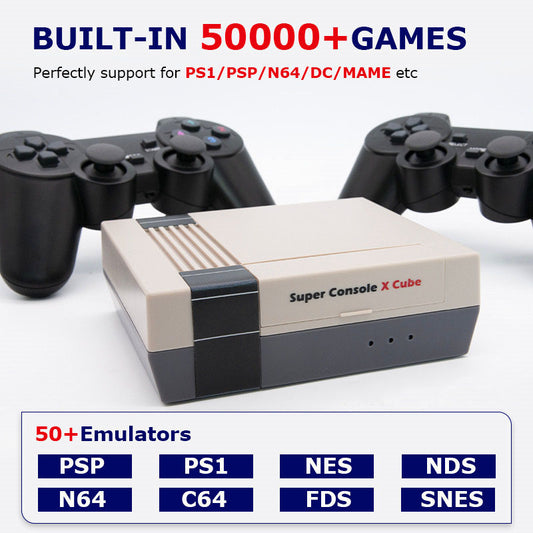 Retro Gaming Console – Built-In Classic Games, HD Output, 2 Controllers