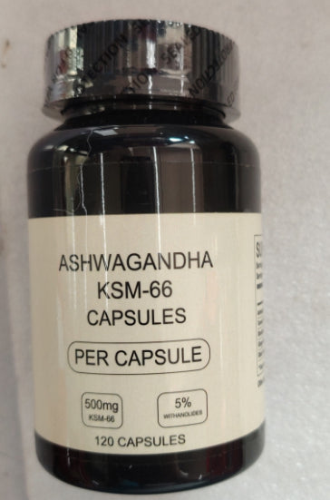 Ashwagandha KSM-66 Capsules – Stress Relief & Cortisol Support Supplement