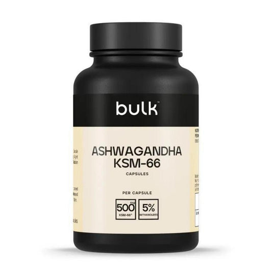 Ashwagandha KSM-66 Capsules – Stress Relief & Cortisol Support Supplement