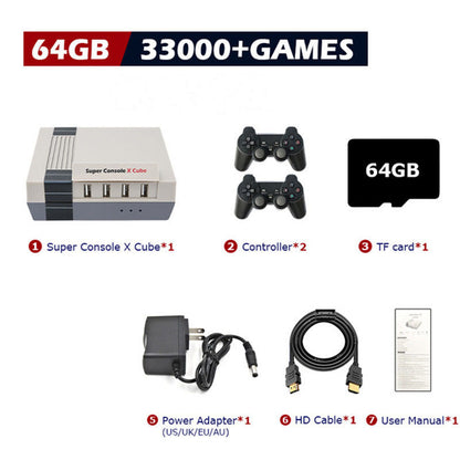 Retro Gaming Console – Built-In Classic Games, HD Output, 2 Controllers