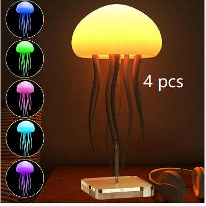 OceanBreeze Jellyfish Light – Calming LED Table Lamp for Bedside Ambiance