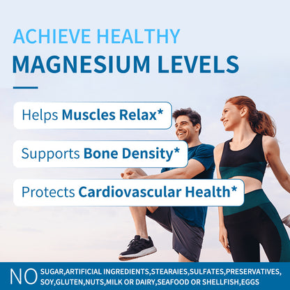 Magnesium Glycinate Capsules – Muscle Relaxation & Sleep Support Supplement
