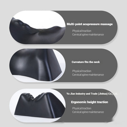 Anti-Curve Gravity Acupressure Shoulder And Neck Stretching Traction PU Cervical Pillow