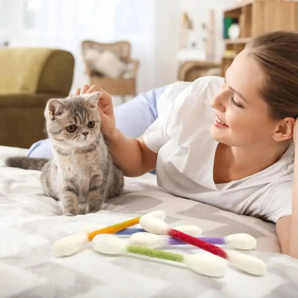 Oversized Cat Chew Toy Set – Soft Interactive Toys for Play, Teething & Enrichment