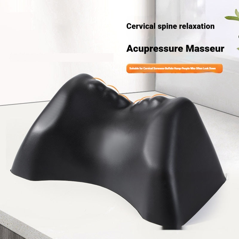 Anti-Curve Gravity Acupressure Shoulder And Neck Stretching Traction PU Cervical Pillow