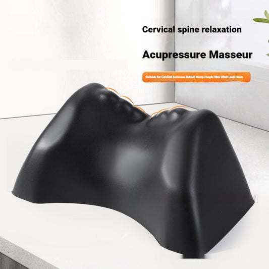 Anti-Curve Gravity Acupressure Shoulder And Neck Stretching Traction PU Cervical Pillow